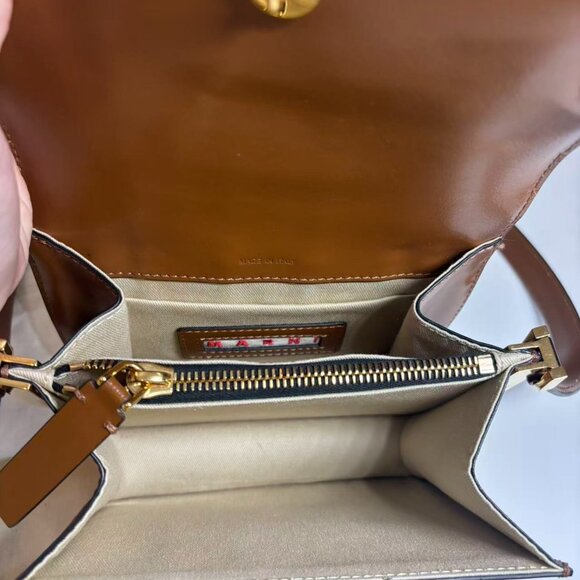 MARNI Brown Basket Trunk Bag - Picture 5 of 7